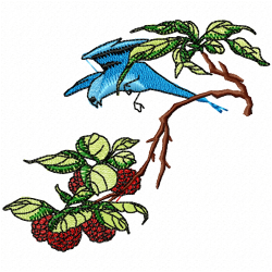 Flowers And Tree Embroidery Design 11
